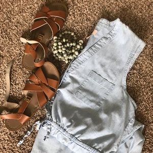 LOFT denim dress sz XL EUC
